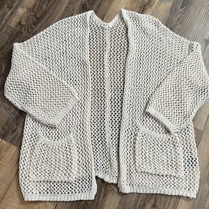 POL Open Weave oversized cardigan